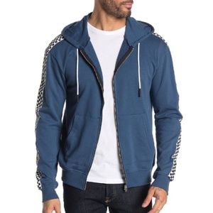 Sovereign Code King Checkered Trim Zip Hoodie Sweater